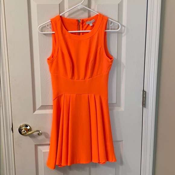 gianni bini orange dress